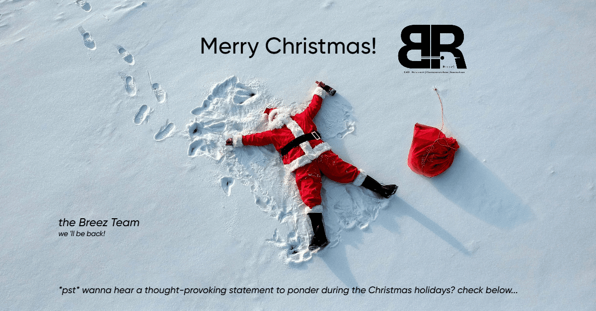 Read more about the article Merry Christmas from the Breez Team!